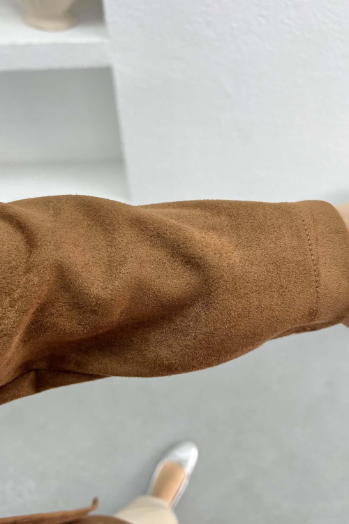 Viral Suede Jacket Brown