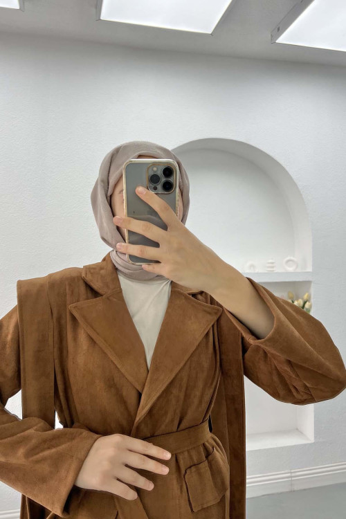 Viral Suede Jacket Brown