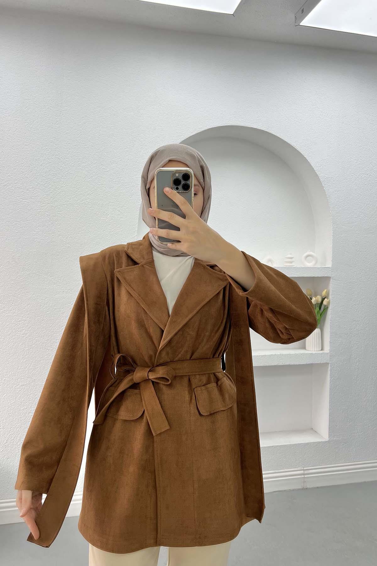 Viral Suede Jacket Brown