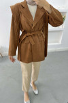 Viral Suede Jacket Brown