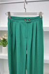 Viscose Linen Trousers Green