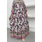 Tie Collar Floral Dress Pink