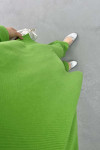 Button-down Collar Knitwear Suit Green