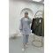 Side Tie Scuba Suit Gray