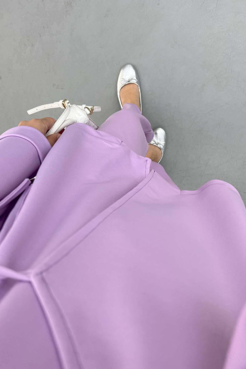 Side Tie Suit Lilac