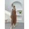 Vest Trouser Suit Brown