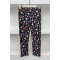 Christmas Patterned Pajama Bottoms Black