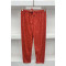 Star Patterned Pajama Bottoms Red