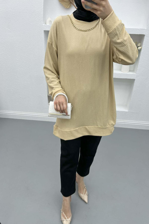 Chain Blouse Cream