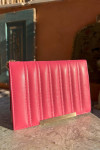 Chain Leather Bag Fuchsia