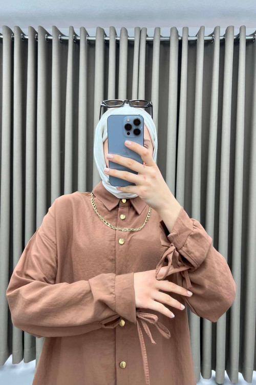 Chain Shirt Set Brown