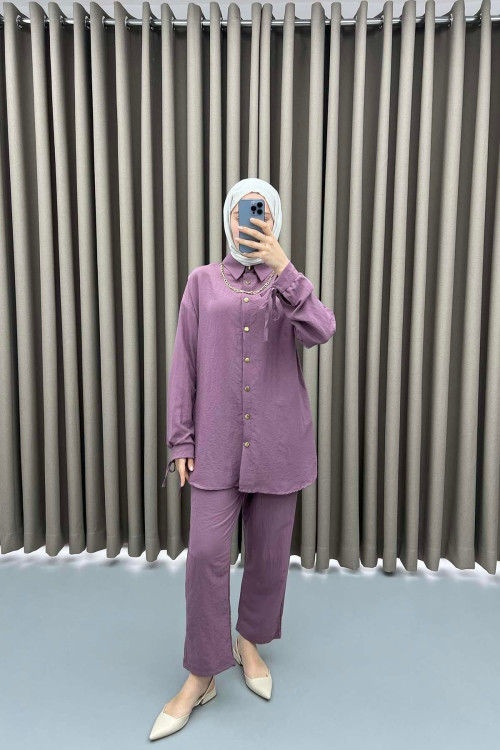 Chain Shirt Set Purple