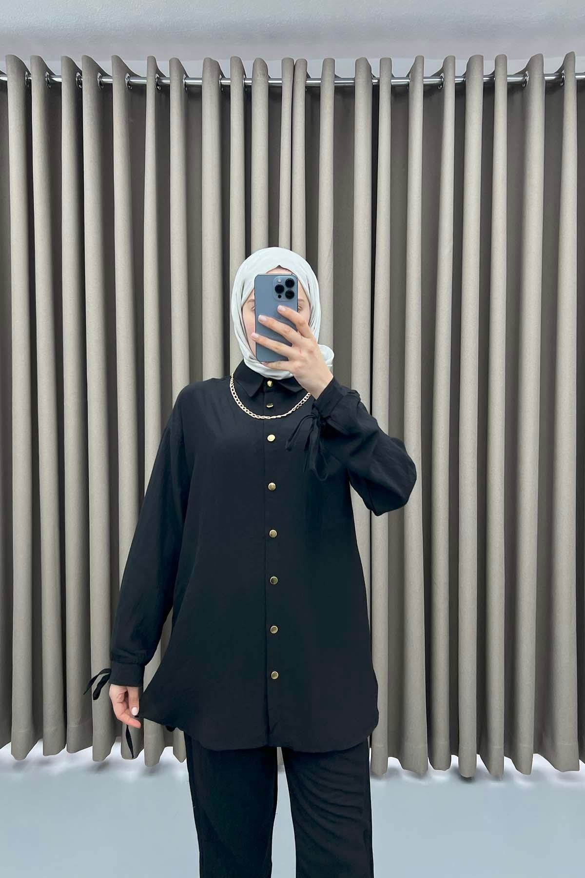 Chain Shirt Set Black